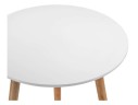 Lorini 60 white / wood Стол деревянный
