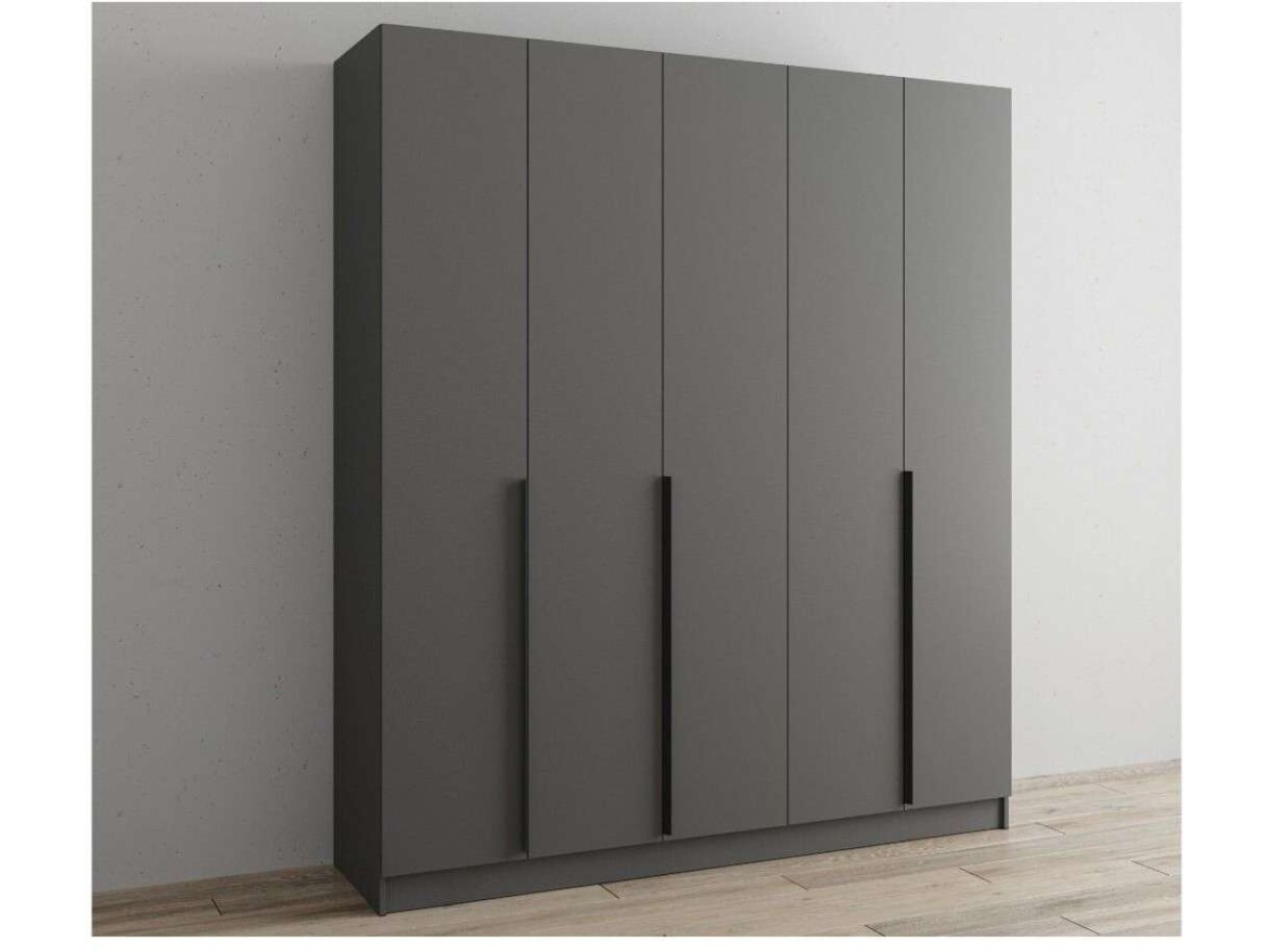 Шкаф Мадрид 2000 без зеркала графит серый арт. 1215931