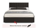 Мягкая кровать Olivia 1600 шоколад с ящиками арт. 1076943