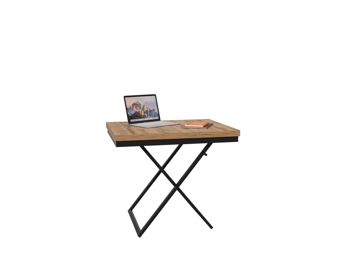Стол трансформер Орфей 1, чёрный/дуб вотан арт. 1185233