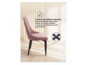 Kora light purple / black Стул на металлокаркасе
