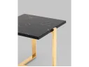 Журнальный столик STOOL GROUP Тоби 61*61 Черный мрамор/Золото арт. 1568183