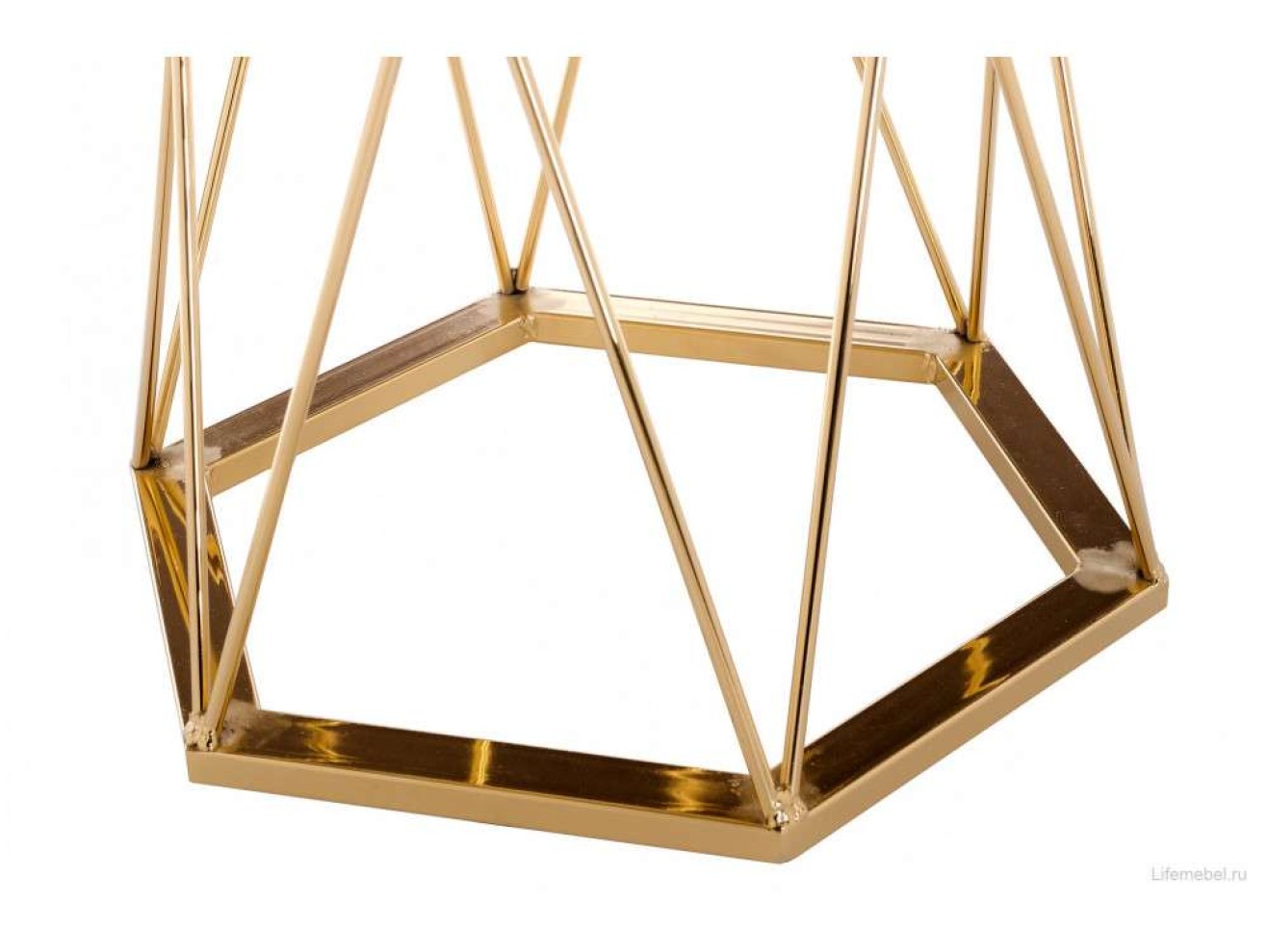 Melan white / gold Стол деревянный