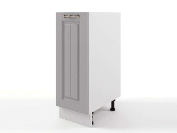 Шкаф напольный Мария 300х820х476 Сталь/ Белый
