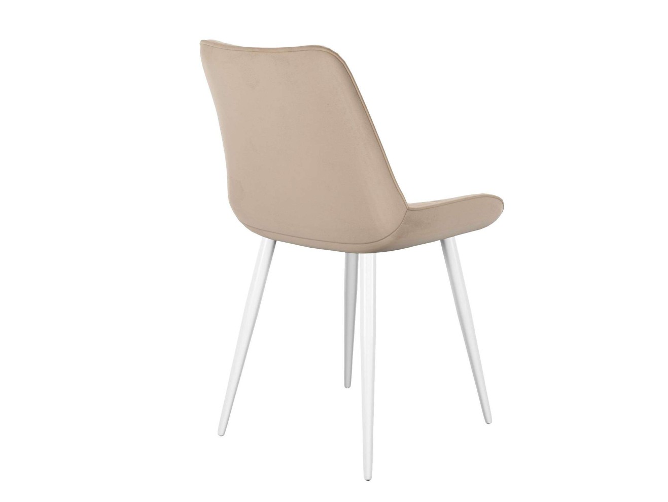 Стул DikLine 206М B03 BEIGE, ножки белые