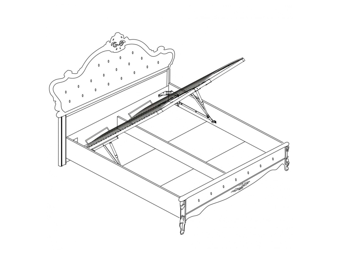 Кровать Мишель с ПМ (160х200)