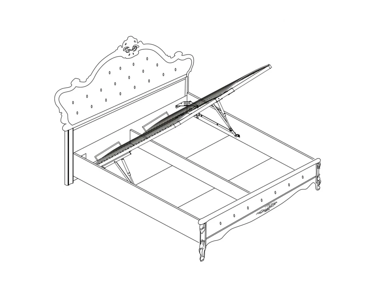 Кровать Мишель с ПМ (160х200) арт. 1264915