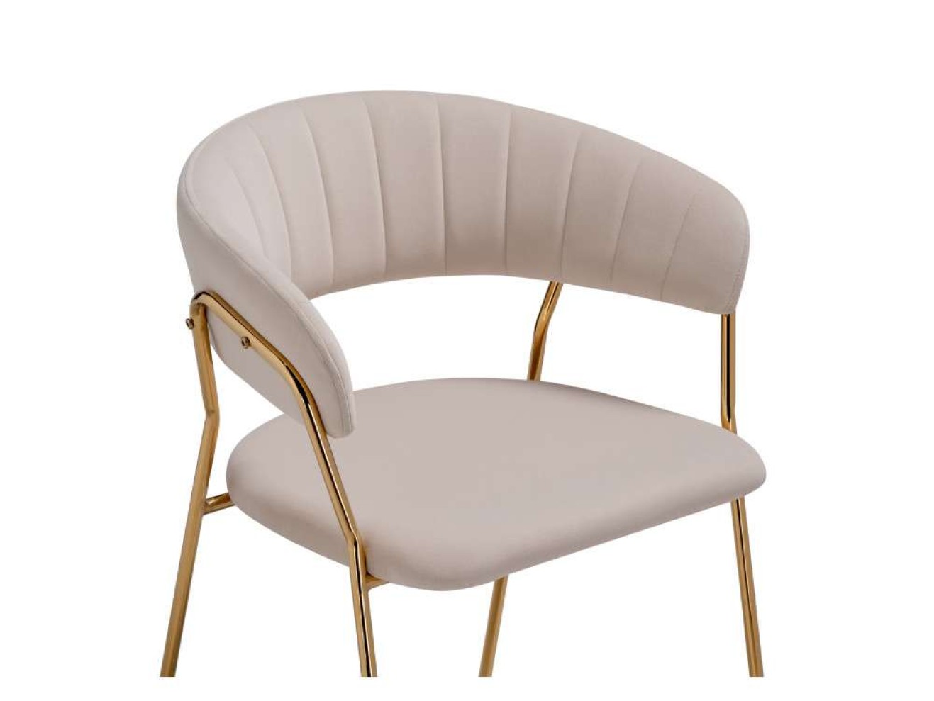 Kamelia 1 beige / gold Стул на металлокаркасе