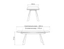 Маунт 140x80 белый мрамор / черный Керамический стол