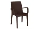 Стул пластиковый RATTAN (коричневое) арт. 1606681