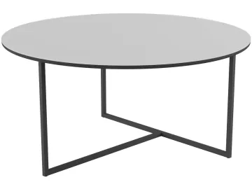 Стол журнальный Калифорния Маджоре Glass белая Lacobel