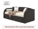 Мягкая кровать Elda 900 шоколад с ортопедическим основанием