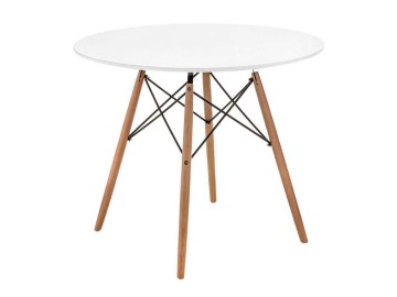 Table 90 white / wood Стол деревянный