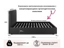 Мягкая кровать с тумбами Olivia 1600 желтая с подъемным механизмом