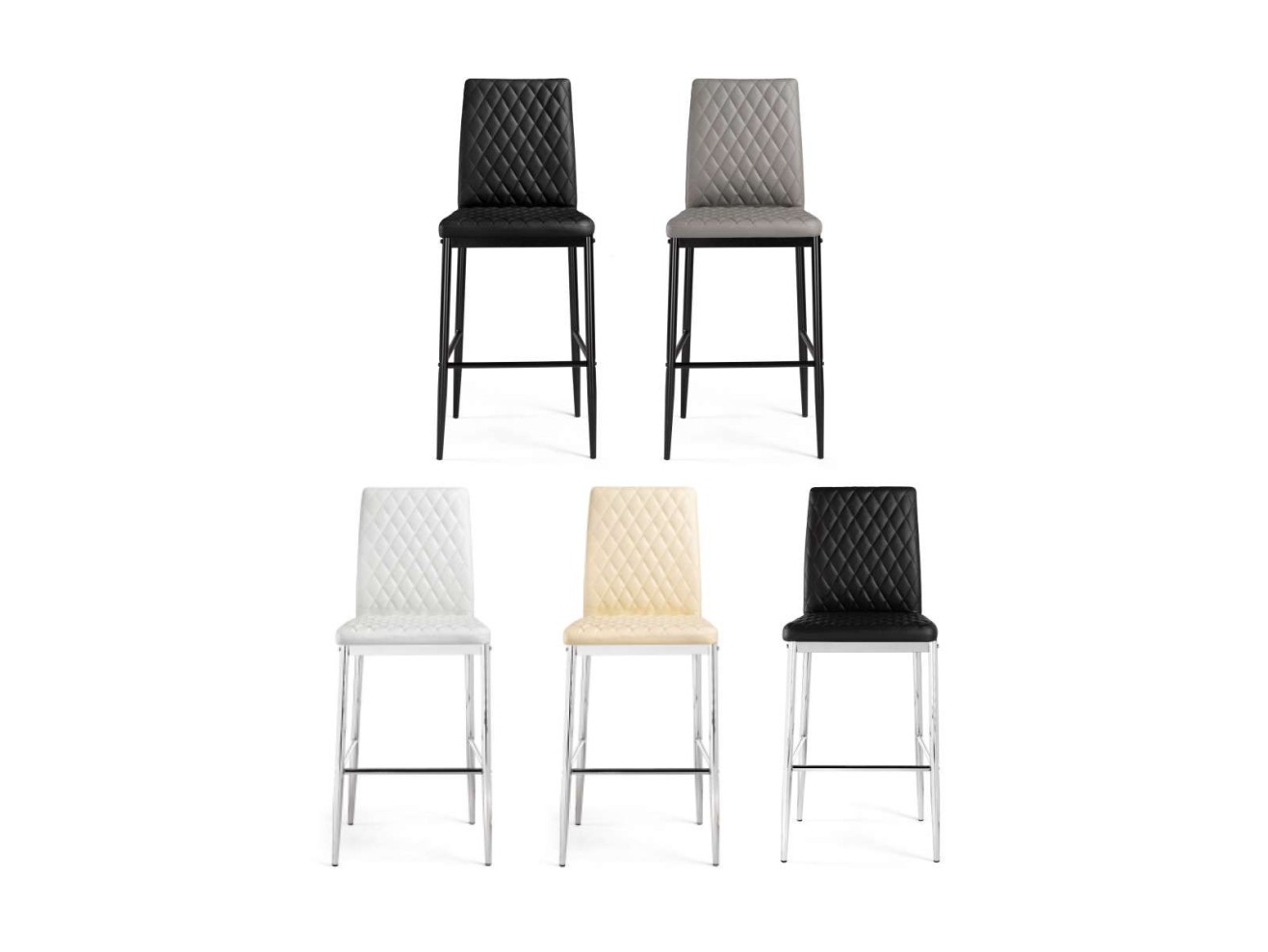 Teon black / chrome Барный стул арт. 961743