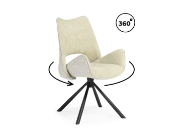 Balaton 360 крутящийся beige / black Стул на металлокаркасе