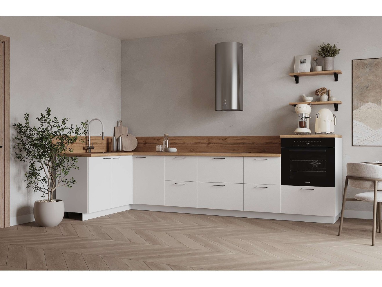 КГ Угловой 1500х3150 (без пм) , Белый софт матовый  Арника РМ в.3 арт. 1583303