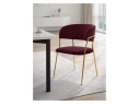 Kamelia 1 wine red / gold Стул на металлокаркасе