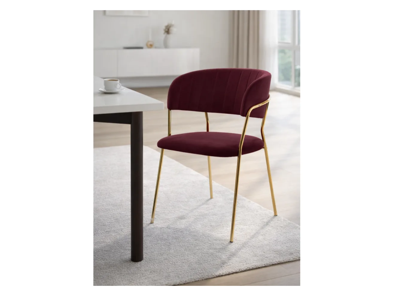 Kamelia 1 wine red / gold Стул на металлокаркасе арт. 1524393