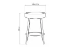 Plato white fabric Барный стул арт. 1542801