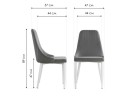 Kora black / gray Стул на металлокаркасе