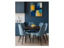 Kora light blue / black Стул на металлокаркасе