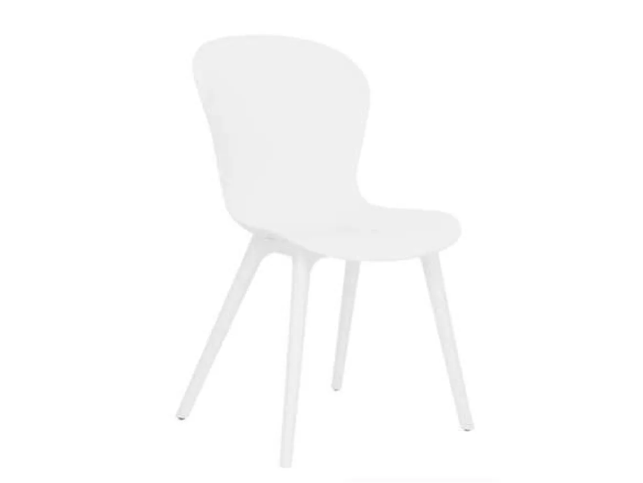 Стул пластиковый LOFT OLA DOM (белый) арт. 1606685