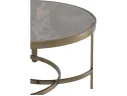 Стол журнальный STOOL GROUP Адриана 80*80 Серая керамика, сталь шампань арт. 1568365