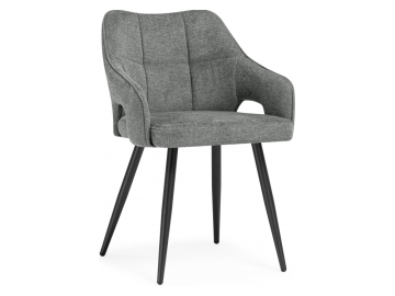 Hera dark gray / black Стул на металлокаркасе