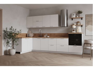КГ Угловой 1500х3150 (с пм) , Белый софт матовый  Арника РМ в.5