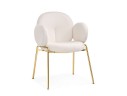 Kalipso white / gold Стул на металлокаркасе