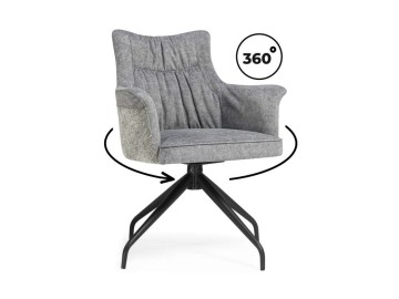 Kaser 360 крутящийся grey / black Стул на металлокаркасе