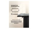 Мален 240x110 mineral stone baldoser / черный Керамический стол