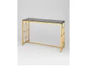 Консоль Stool Group БРУКЛИН 120х40 Стекло smoke/Сталь золото арт. 1598821