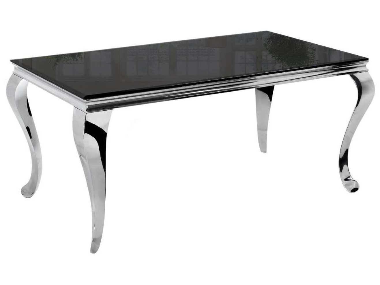 Sondal 160 см черный Стол стеклянный арт. 1535243