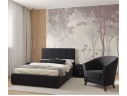 Мягкая кровать Selesta 1200 темная с подъем.механизмом с матрасом АСТРА