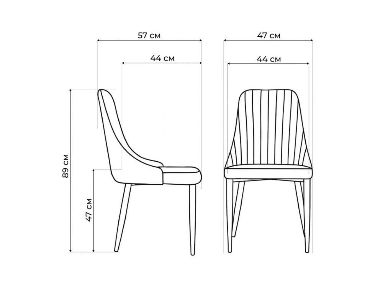 Kora white / beige Стул на металлокаркасе
