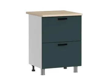 МК Аленушка Н2Я 600 Лаванда Изумруд, скоба черный (без столешницы)