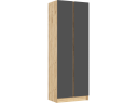 Келвин Шкаф 2-х створчатый (800) (Графит, Дуб Крафт) арт. 1227191