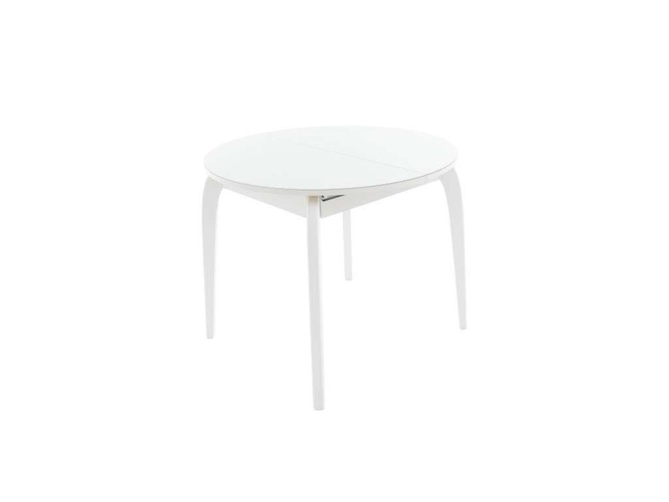 Стол Ривьера СВ D90, Стекло, Эмаль белая,  7 арт. 689973