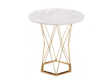 Melan white / gold Стол деревянный