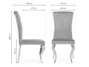 Lund dark grey / steel Стул на металлокаркасе арт. 1539441