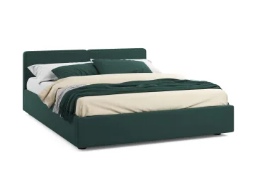 Мягкая кровать Erika 1600 изумруд с подъемным механизмом