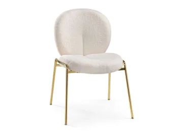 Kalipso 1 white / gold Стул на металлокаркасе