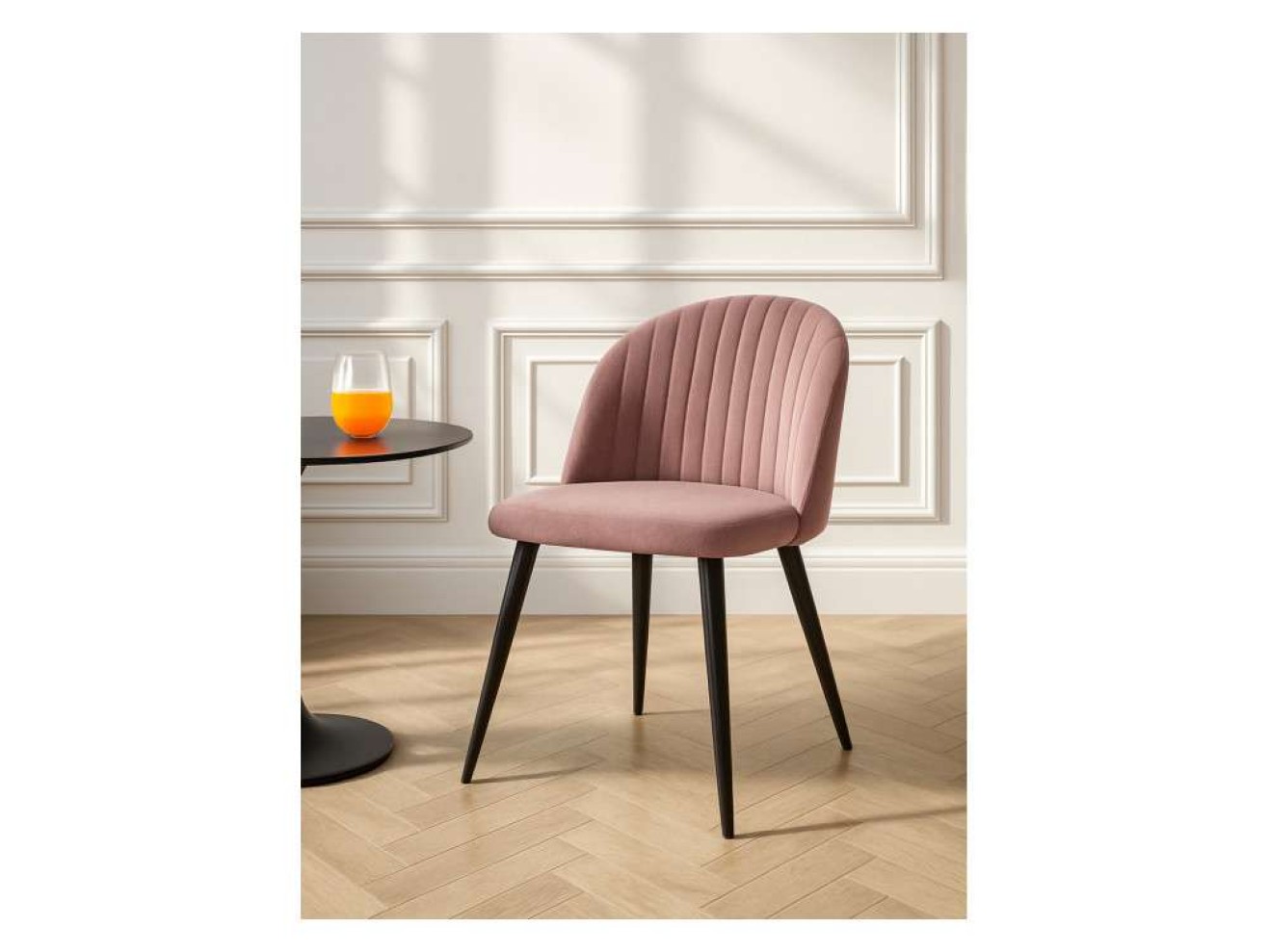 Gabi 1 light purple / black Стул на металлокаркасе