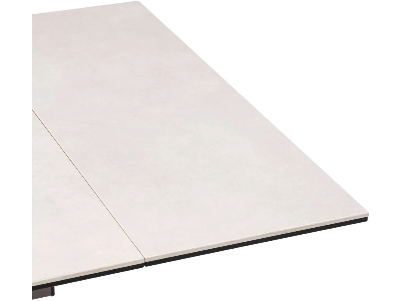 Стол обеденный STOOL GROUP Керас 120-180*80 Carmen light grey, подстолье коричневое арт. 1568399
