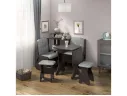 Кухонный набор скамья Лотос 550+550+Стол СКР-1+табурет Тюльпан-2 шт.+Этажерка / Венге / Велюр Графит арт. 1222525