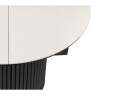 Стивен 100(140) capmen light gray / черный Керамический стол
