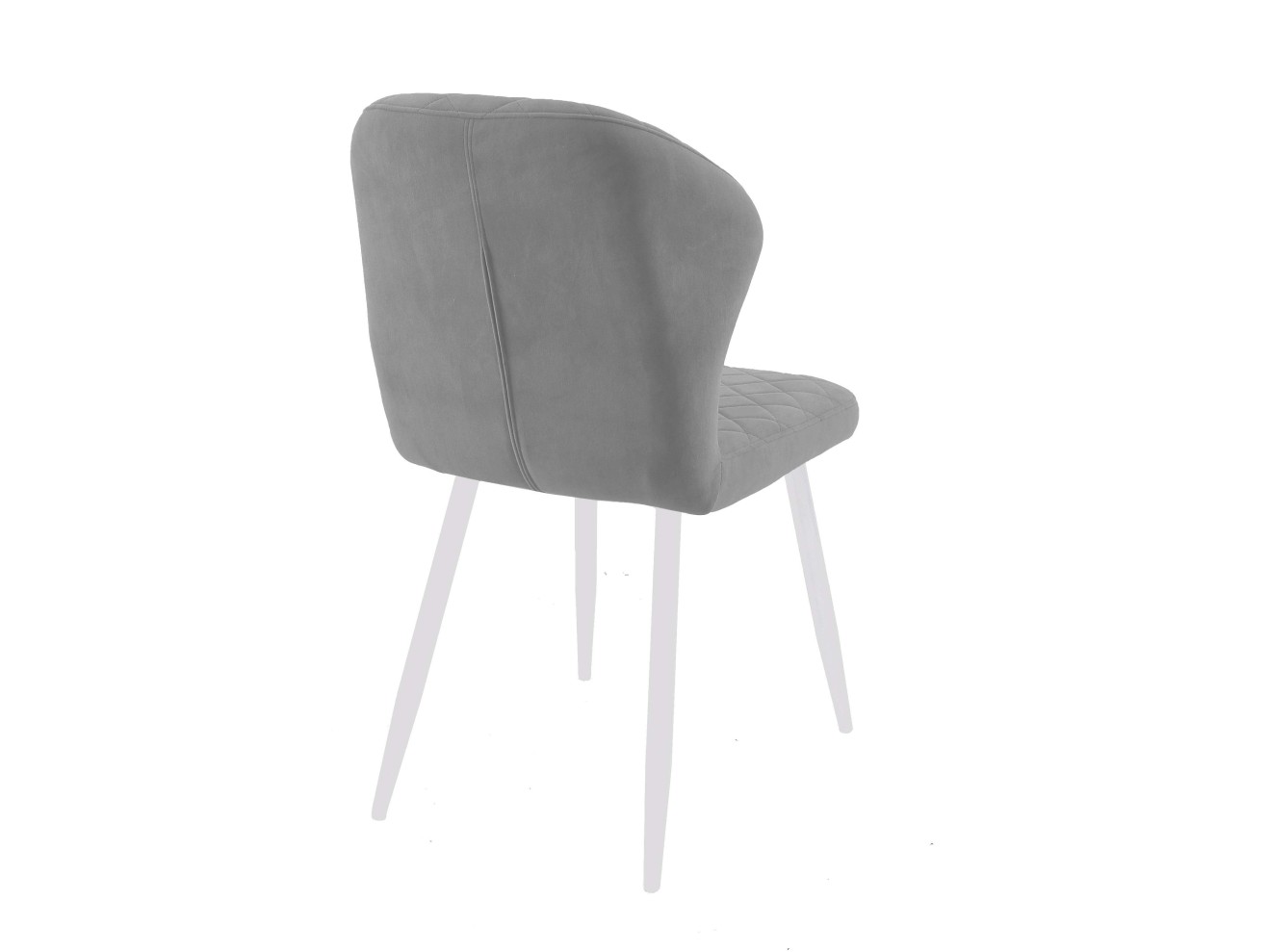 Стул DikLine 239М B22 GREY, ножки белые