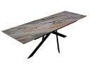 Стол DikLine EKX180, Керамика Venetian Brown Light глянец (К4), опоры черные (2 уп.) арт. 1258029